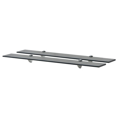 2 Piece Glass Floating Shelf