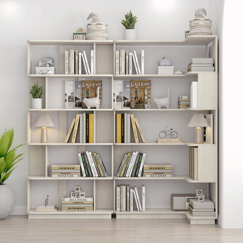 Bibliothèque d'angle peu encombrante, Chêne blanc