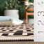 Tapis intérieur / extérieur sable / noir Arneshia-20794184