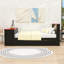 Lit plateforme en bois avec lit gigogne simple, bureau, tête de lit à DEL RVB contrôlée par l'application et station de charge-1034274762-1034274805