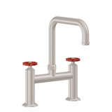 Bridge Kitchen Faucet With Sidespray - Quad Spout