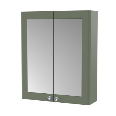 Classique Surface Framed Mirrored Bathroom Cabinets with Mirror and 1
