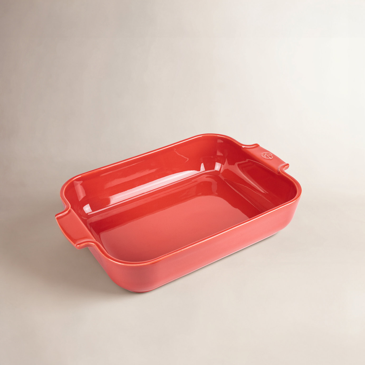 Peugeot Appolia Rectangular Baking Dish, Red, 2.5'' H x 12.5" L x 8" W