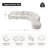 Grandon 150" Modern Modular Curved Sectional Sofa with One Ottoman-707463388