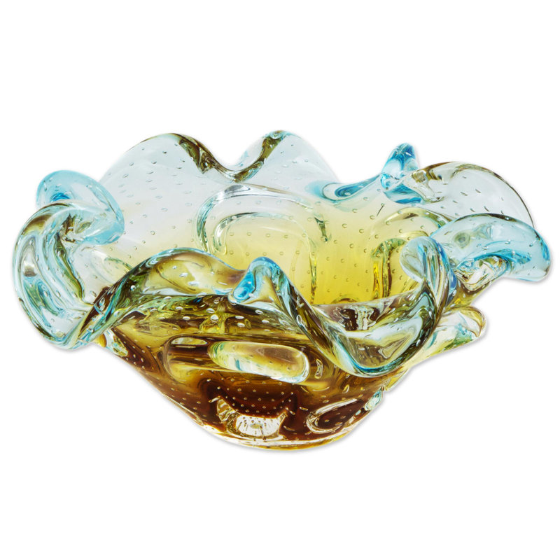 Handmade Glass Decorative Bowl