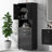 Tall Bathroom Cabinet with Laundry Basket, Large Storage Space