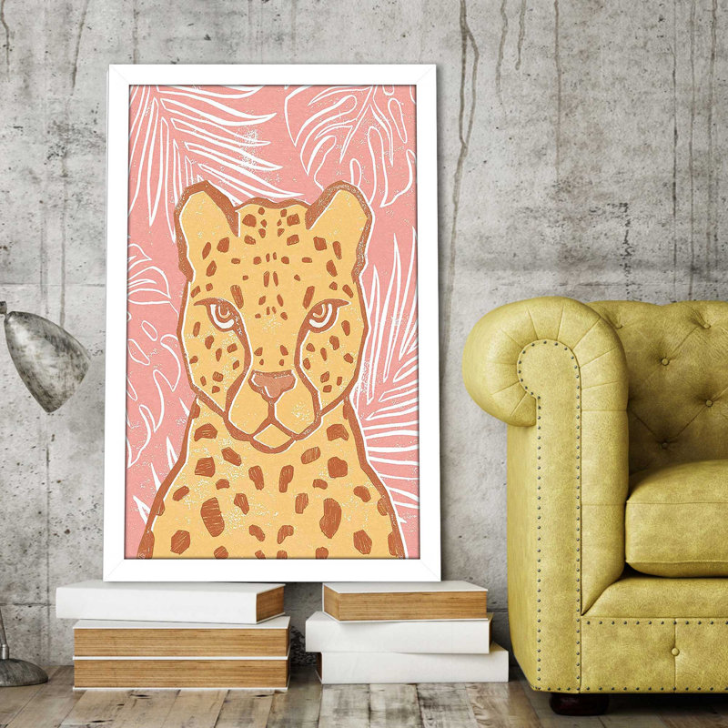 Jungle II - impression, Cadre blanc, H 49,5 po x l 33,5 po x P 1 po