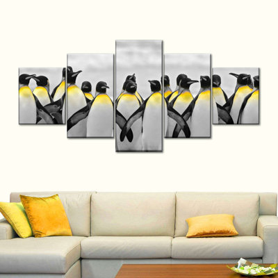 Penguins Pop, reproduction d'art sur toile
