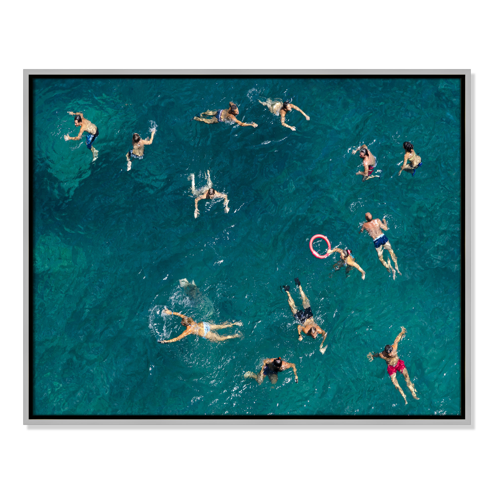 Tonti - Photograph Print, Silver Framed Canvas, 23.5" H x 29.5" W x 2" D