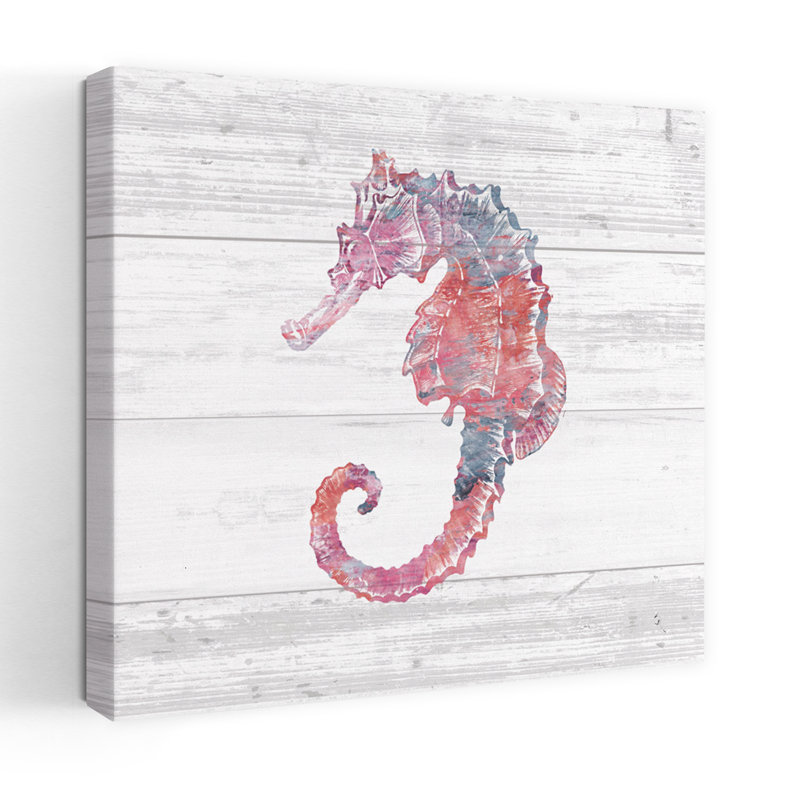 Ocean Life III - Hippocampe, art côtier, H 36 po x l 36 po