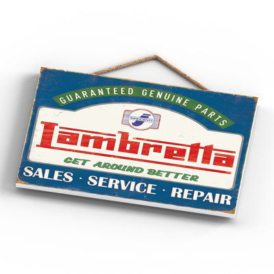 Lambretta Get Around Better - Print on MDF