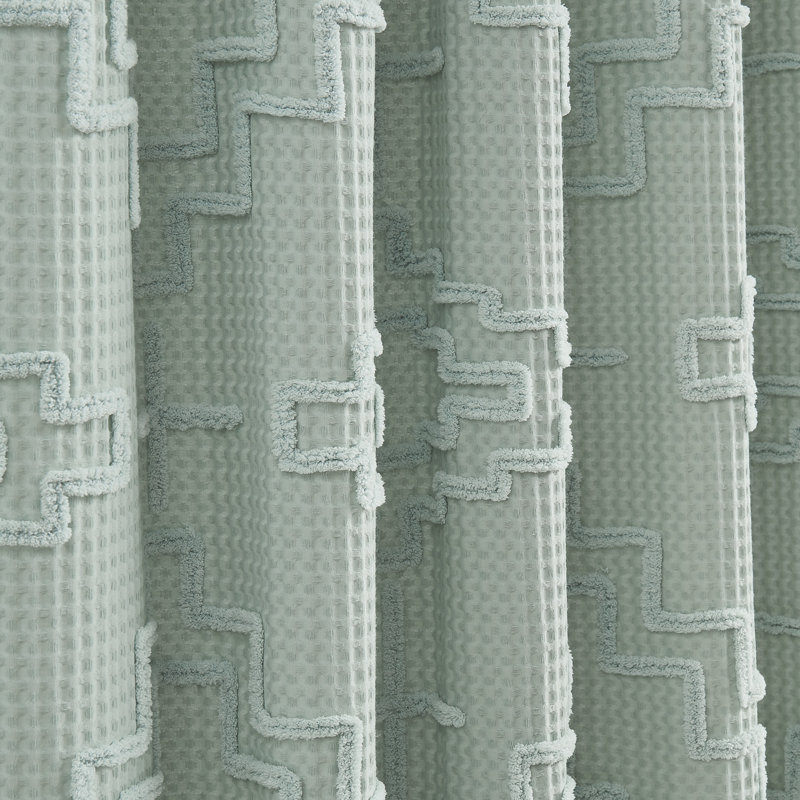 Kiva Steps Shower Curtain Sky Gray 72x72"