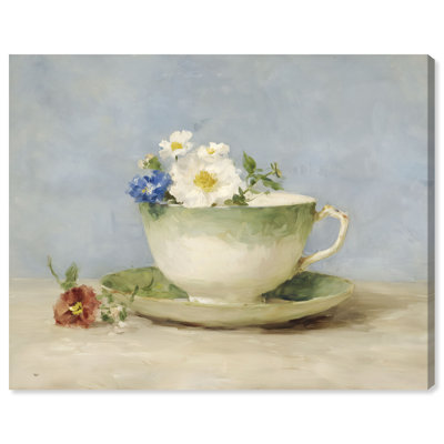 «Cup of Bloom I», reproduction d'art sur toile par Art Remedy, galerie tendue, 36 x 30