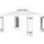 Auvent de pavillon blanc crème 10 pi x 13 pi - Double toit pour patio, jardin, pelouse, cour avec auvent, pour utilisation