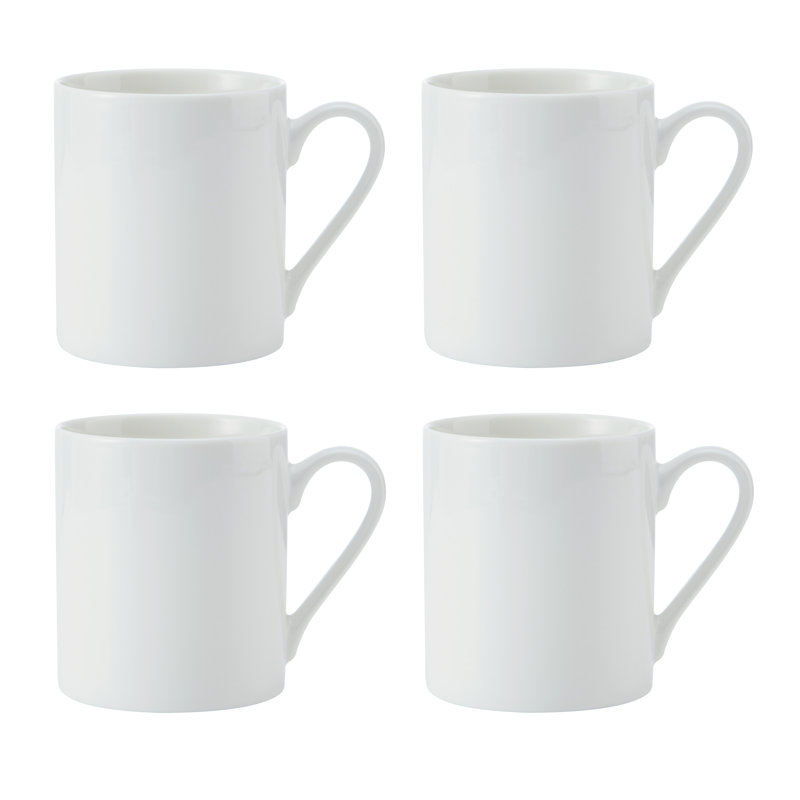 Mikasa Egret China Mugs, 380ml, White