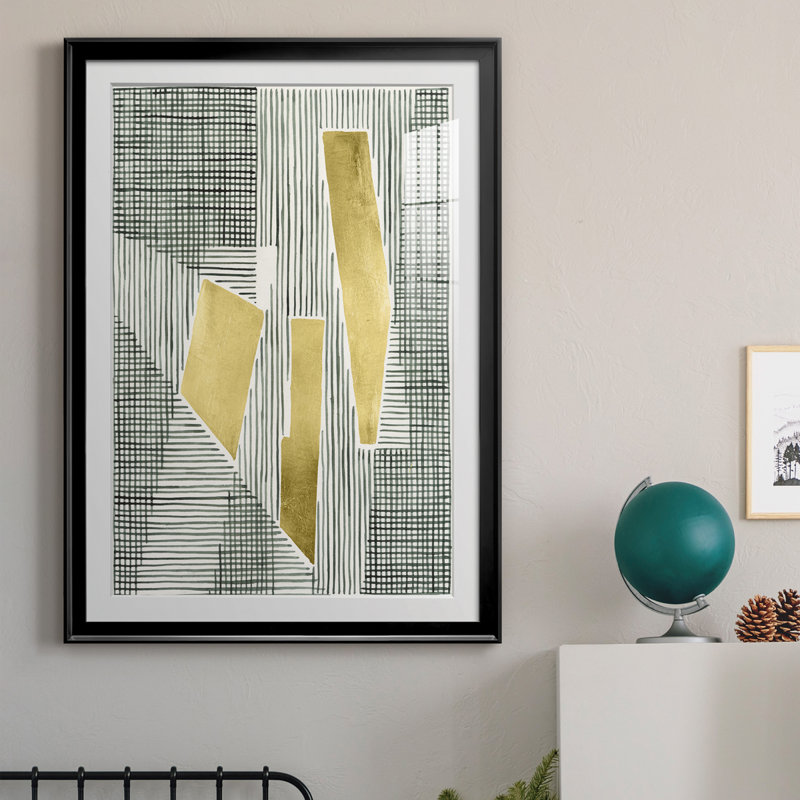 " Shadow Screen I ", Black Framed, 30.5" H x 22.5" W x 1" D