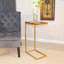Table d'appoint moderne en forme de C l 10 po x H 25,3 po Modern Gold-50878604-50878602