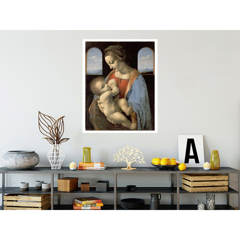 «The Madonna Litta» par Leonardo Da Vinci - Estampe numérique, H 40 po x l 32 po
