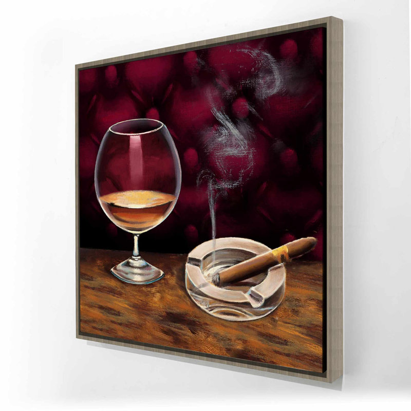Toile morte avec alcool et cigare | Décoration intérieure