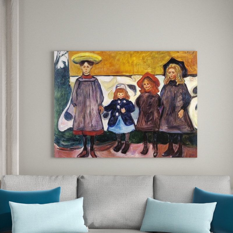Edvard Munch - Wrapped Canvas Painting, 60cm H x 80cm W x 1.8cm D