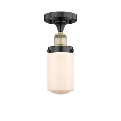 Erkson Glass Semi Flush Mount