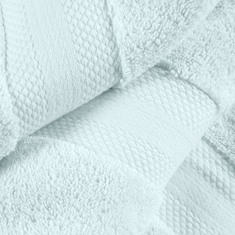 Ensemble de serviettes épaisses 100% coton Aria , Turquoise poudreux