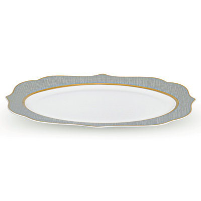 Plateau ovale en porcelaine 14 po Nova