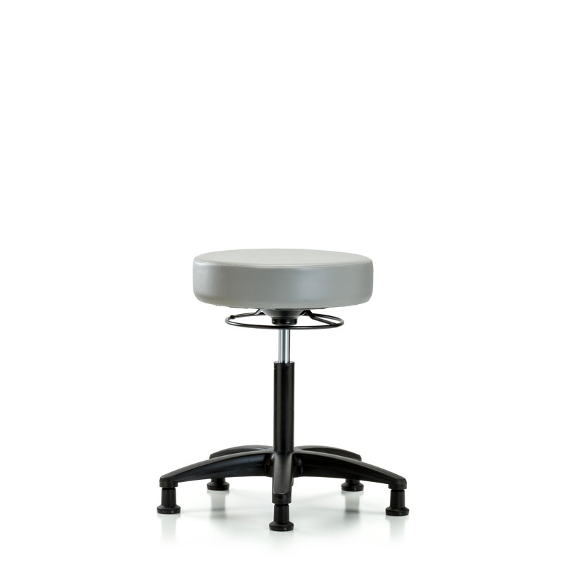 Phoebe Adjustable Height Lab Stool, Glides, Dove
