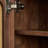 Black walnut rattan shoe cabinet 24 Pair Shoe Storage Cabinet