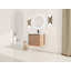 Meuble-lavabo mural 24 po avec lavabo en céramique et porte à fermeture en douceur, emballage KD, contreplaqué-125514918