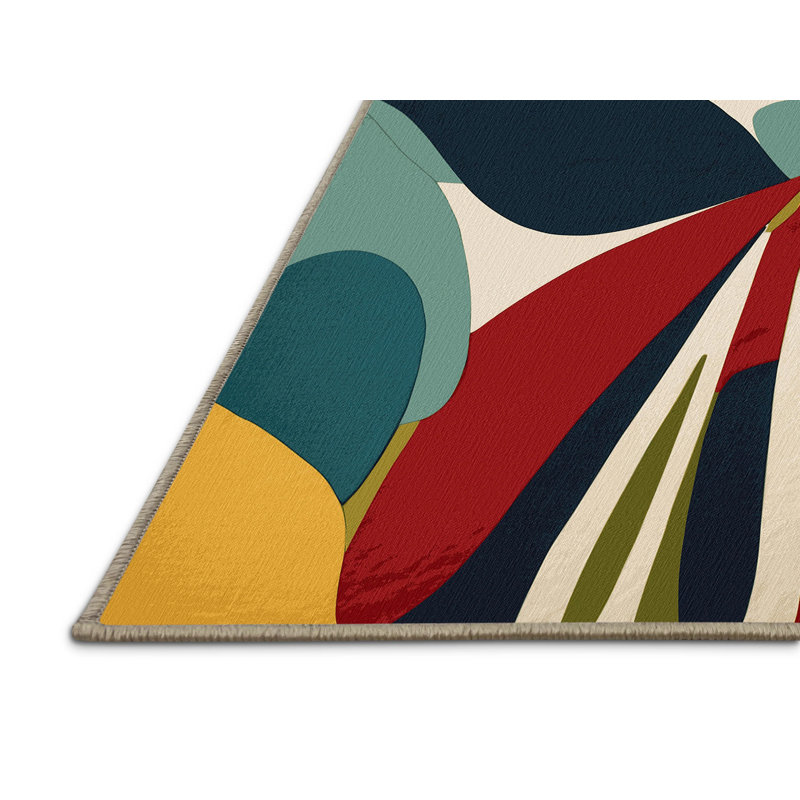 Lively Slide Rug, Square 6'