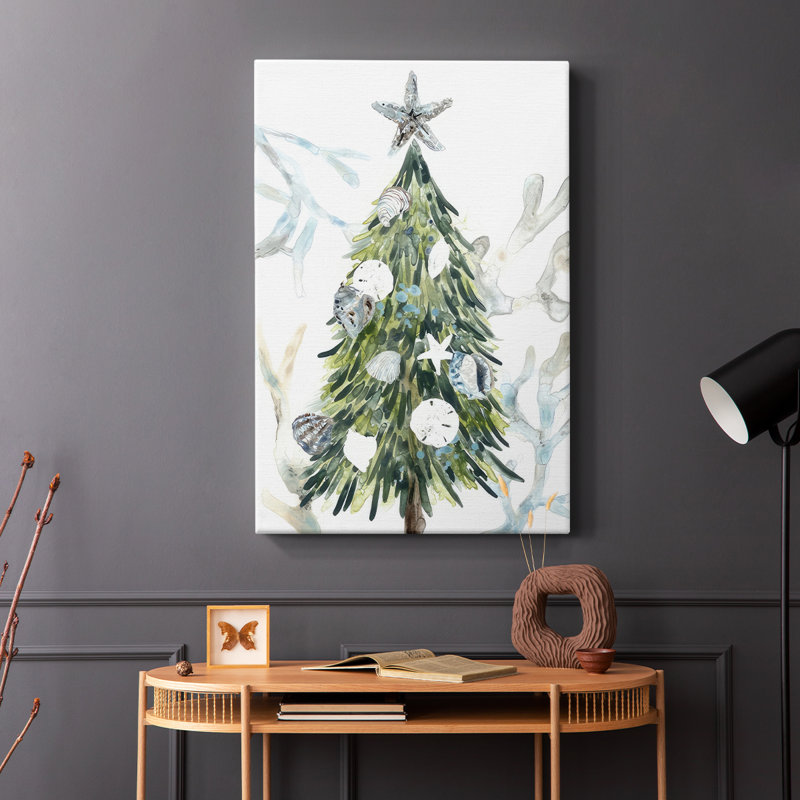 Collection Coastal Christmas Shell B - Cavas enveloppés de galerie