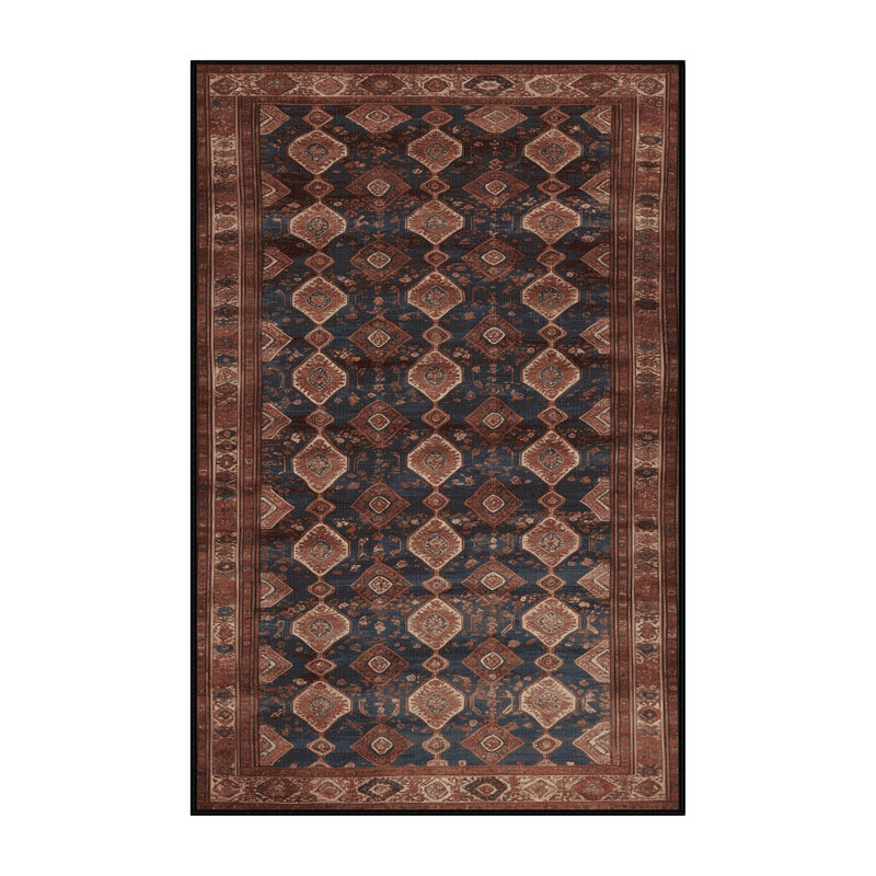 Tapis brun lavable à la machine, Rectangle 6 pi x 9 pi