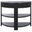 Christy Reeded Half Moon Console Table-1127455182