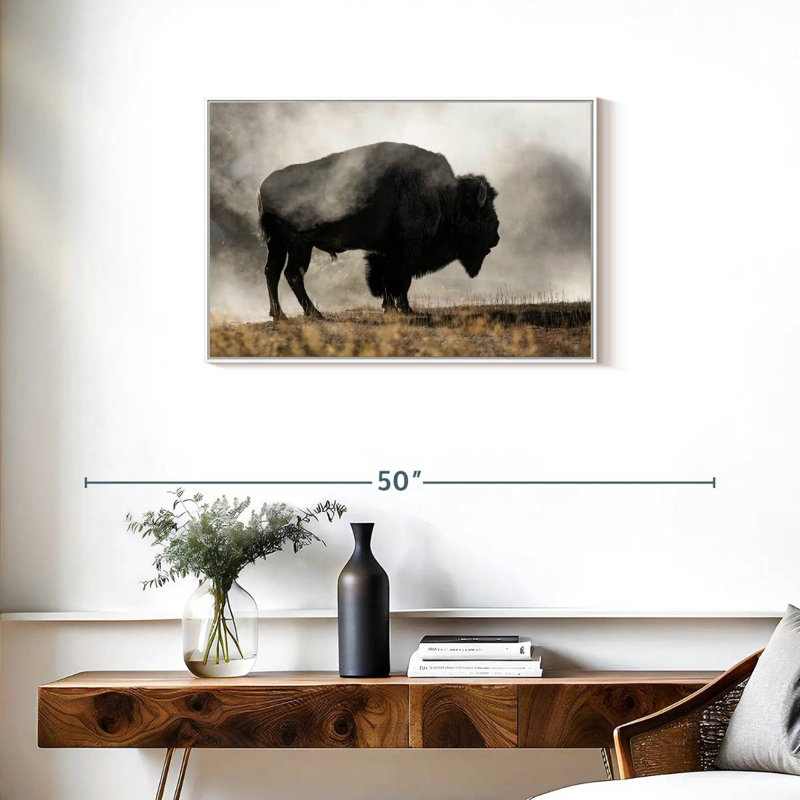Geyser Basin, Floating Frame White, 31" X 21"