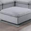 Repose-pieds contemporain en velours côtelé 1pc