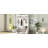 Modern Hallway Hall Tree with Metal Hooks and Storage Space, Multi-Functional Entryway Coat Rack with Shoe Cubbies, White-129607258