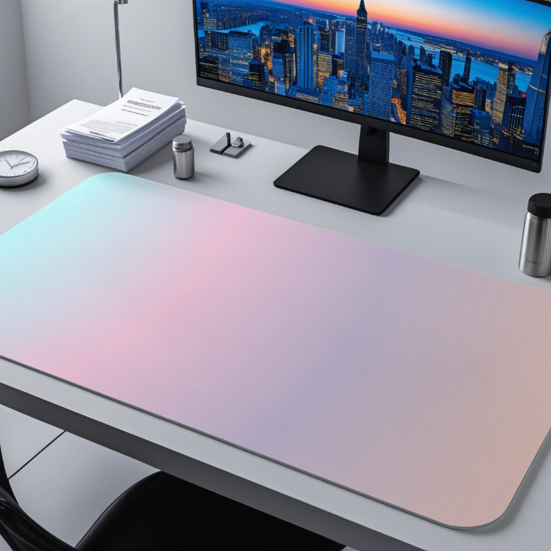 Polyester Desk Pad, 14.4x12.1