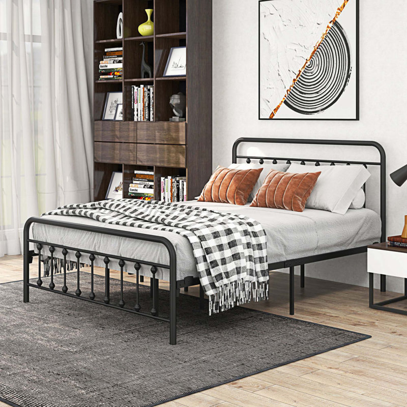 Avaan Metal Open-Frame Bed, Queen
