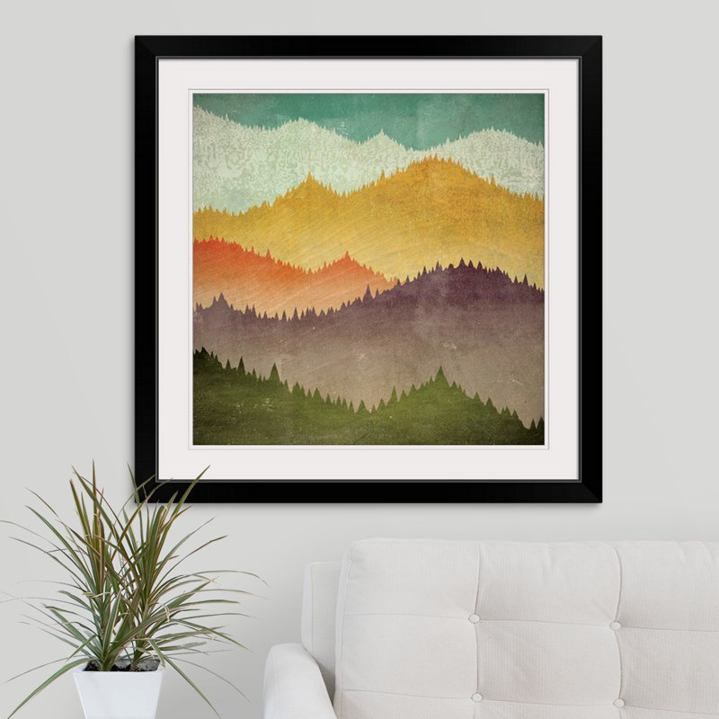 « mountain view » par ryan fowler, impression, H 32 po x l 32 po x P 1 po, Cadre noir