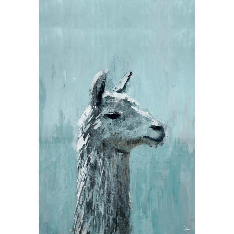 «Alama Lama Serieux», reproduction sur toile tendue Alima, H 24 po x l 16 po x P 1,5 po