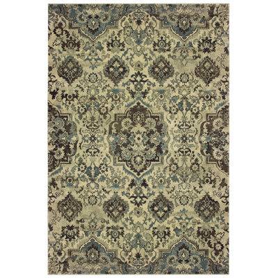 Tapis ivoire / gris Salgado