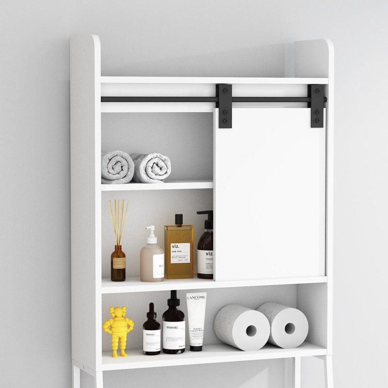 Armoire de rangement au-dessus de la toilette, Blanc