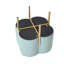 Aajaylah Velvet Ottoman Dressing Stool for Bedroom Furniture, Modern Accent Stool with Iron Metal Legs-95856680