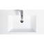 Lavabo de meuble-lavabo 42 po. Armoire. Comptoir en résine. Fermeture douce. Tiroirs à fermeture éclair blanc brillant. Mobilier