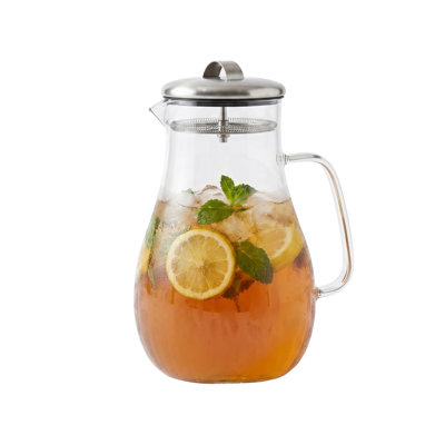 64 OZ GLASS PITCHER WITH LID