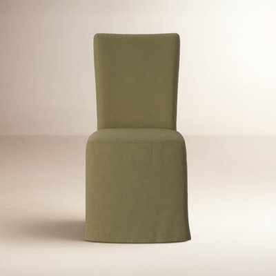 Rennie Upholstered Parsons Chair in Savile Flax