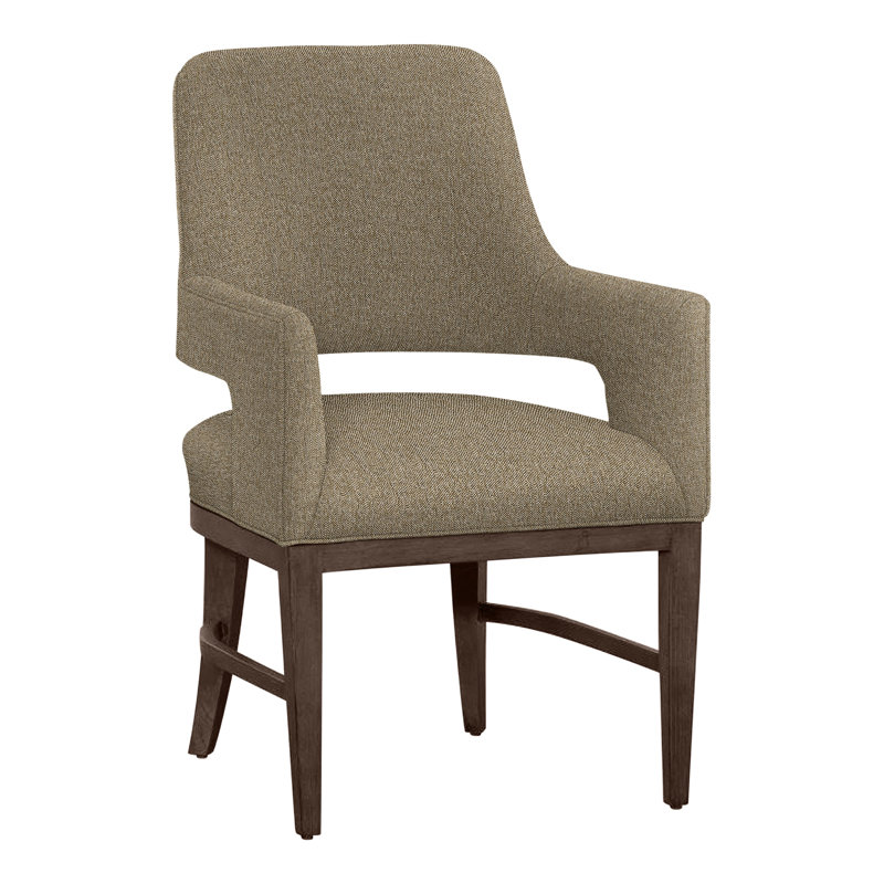 Chaise avec accoudoirs Josie, Noisette, Noisette 9508