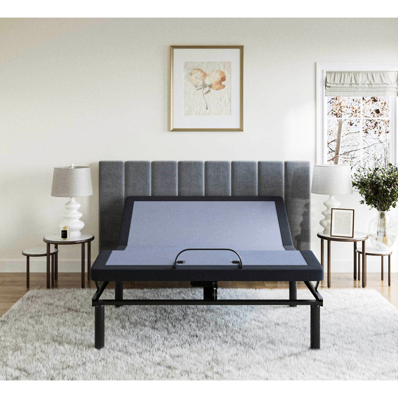 Base de lit réglable TG2500 Bt2500 - positions de gamme complète réglables, télécommande sans fil, mémoire programmable, capacité de la tête et des pieds, massage du corps, lampe de poche pratique, position de capacité de 850 lb