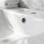 Meuble-lavabo simple 24 po avec lavabo en céramique, tablette ouverte, 2 tiroirs 24 po-129892737
